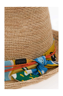 Шляпа трилби из соломы с лентой / Stetson