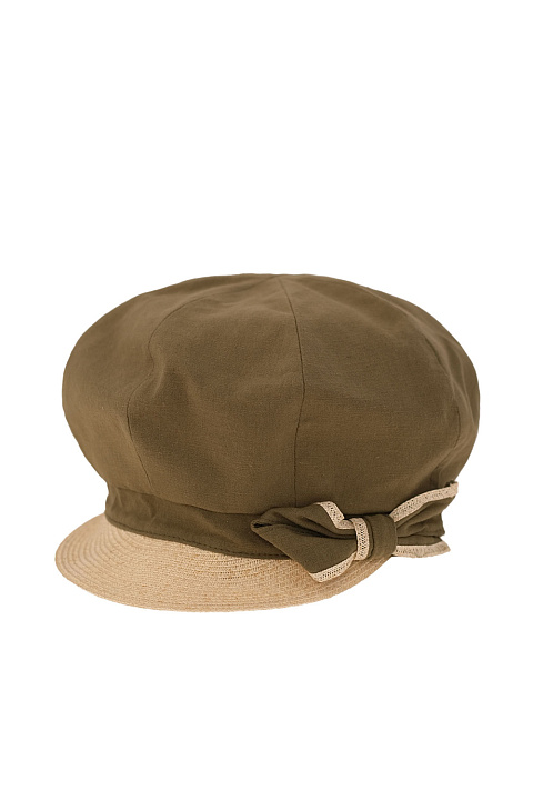 Кепка 8-клинка из льна и хлопка / Seeberger