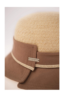 Шляпа клош из льна и хлопка / Seeberger