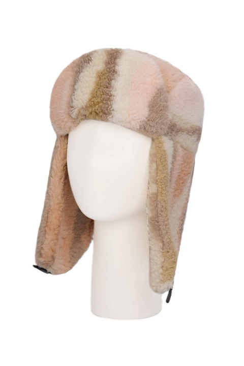 Шапка-ушанка из экомеха / Seeberger