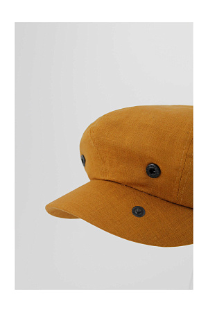 Кепка 8-клинка LINEN MUSTARD AIS лето муж. 23 0Y-00010408