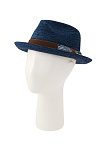 Шляпа трилби STETSON лето жен. 25 0Y-00018273 (L, синий, 2 navy/gun metal)
