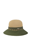Шляпа флоппи SEEBERGER лето жен. 24 0Y-00014664 (универсальный, льняной/травяной, 054786 linen/grass green)