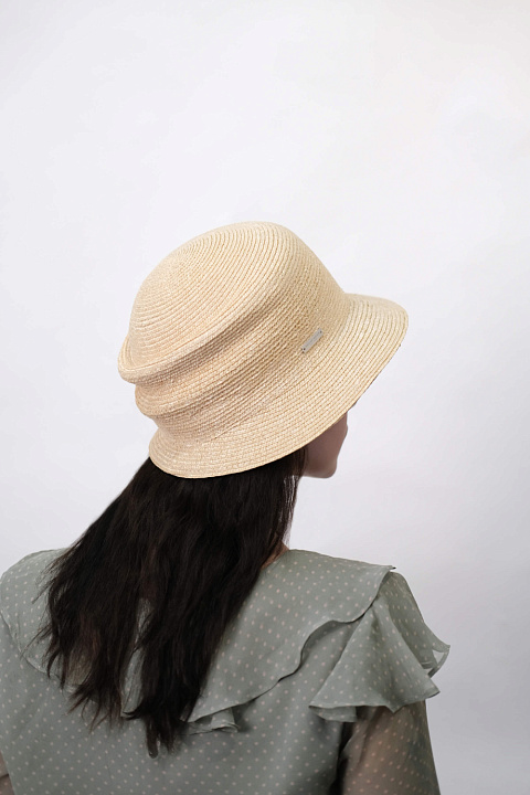 Шляпа котелок из соломы / Seeberger