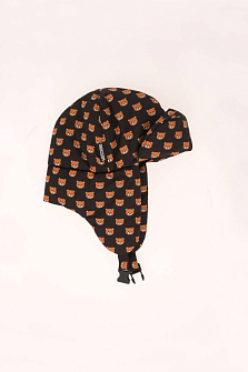 Шапка ушанка болоневая с хлопком / Moschino