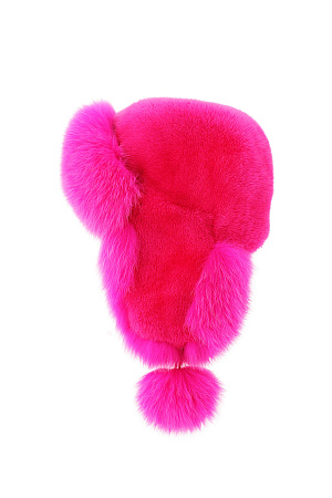 Шапка ушанка СКАНДИНАВСКАЯ НОРКА+ПЕСЕЦ SEMIFUR зима жен. 22/23 0Y-00009470