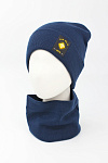Головной убор лопата WAG ADJI зима жен. 21/22 0Y-00001394 (56-58, темно-синий, нашивка)