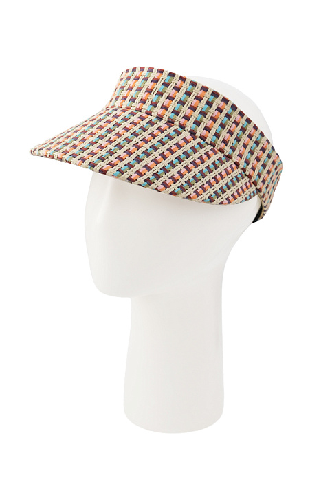 Козырек на липучке соломенный / Seeberger