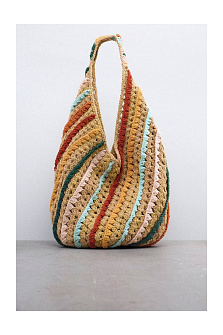 Сумка пляжная вязаная из хлопка / ICONIQUE