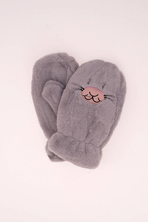 Варежки КОТИК ИСК.МЕХ RANNA&ISMS зима дет. 23/24 0Y-00014095