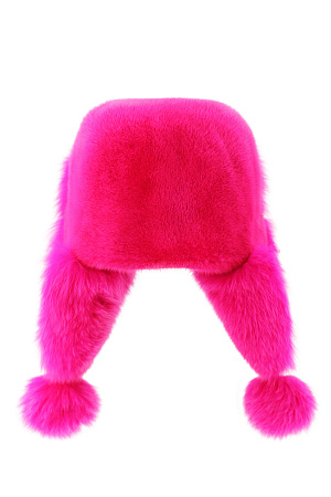 Шапка ушанка СКАНДИНАВСКАЯ НОРКА+ПЕСЕЦ SEMIFUR зима жен. 22/23 0Y-00009470